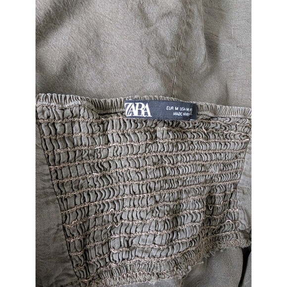 Zara Boho Indie Chic Nature Fairy Cottage Minimalist Granola Neutral Dress - Picture 7 of 15